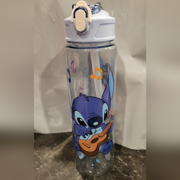 Other - Stitch Water Bottle with Guitar Design